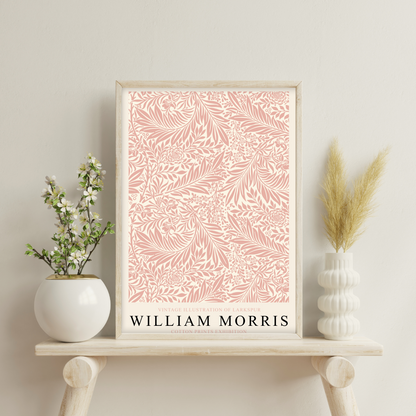 William Morris Vintage Illustration of Larkspur Pink Product