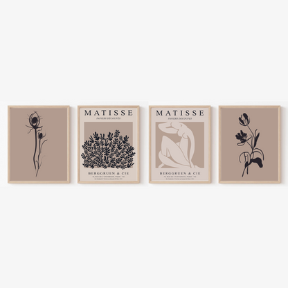 Matisse and Boho Art ( Set of 4 )