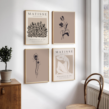 Matisse and Boho Art ( Set of 4 )