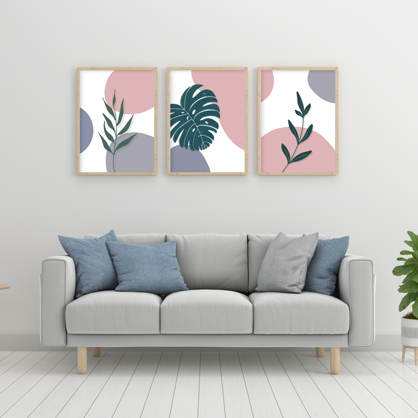 Rowan | Monstera | Walnut Leaves ( Set of 3 )