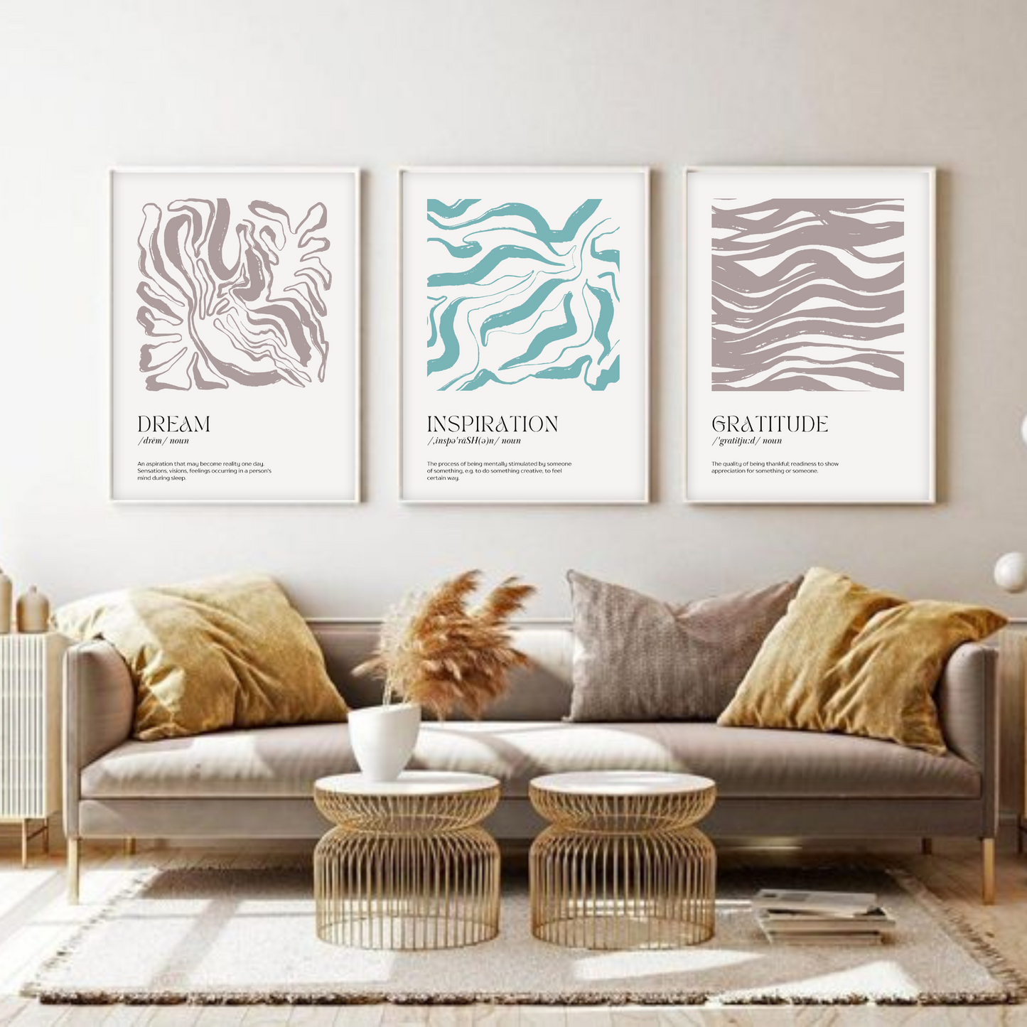 Dream | Inspiration | Gratitude ( Set of 3 )