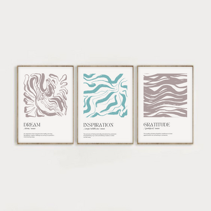 Dream | Inspiration | Gratitude ( Set of 3 )