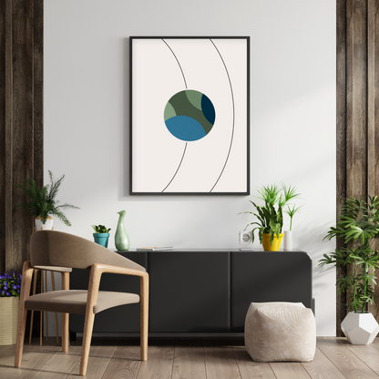 Earth - Minimalist Wall Frame