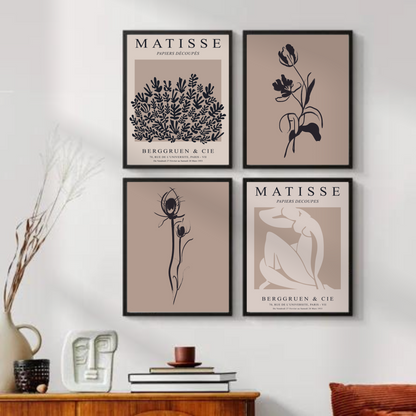 Matisse and Boho Art ( Set of 4 )