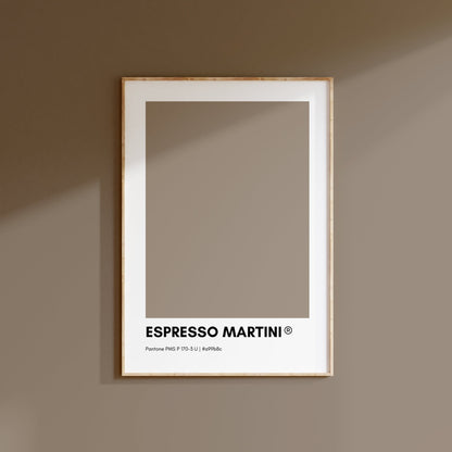 Espresso Martini Cocktail Pantone